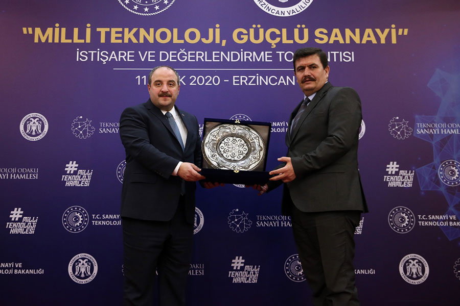 ERZİNCAN'DA SANAYİCİLERLE BULUŞTU